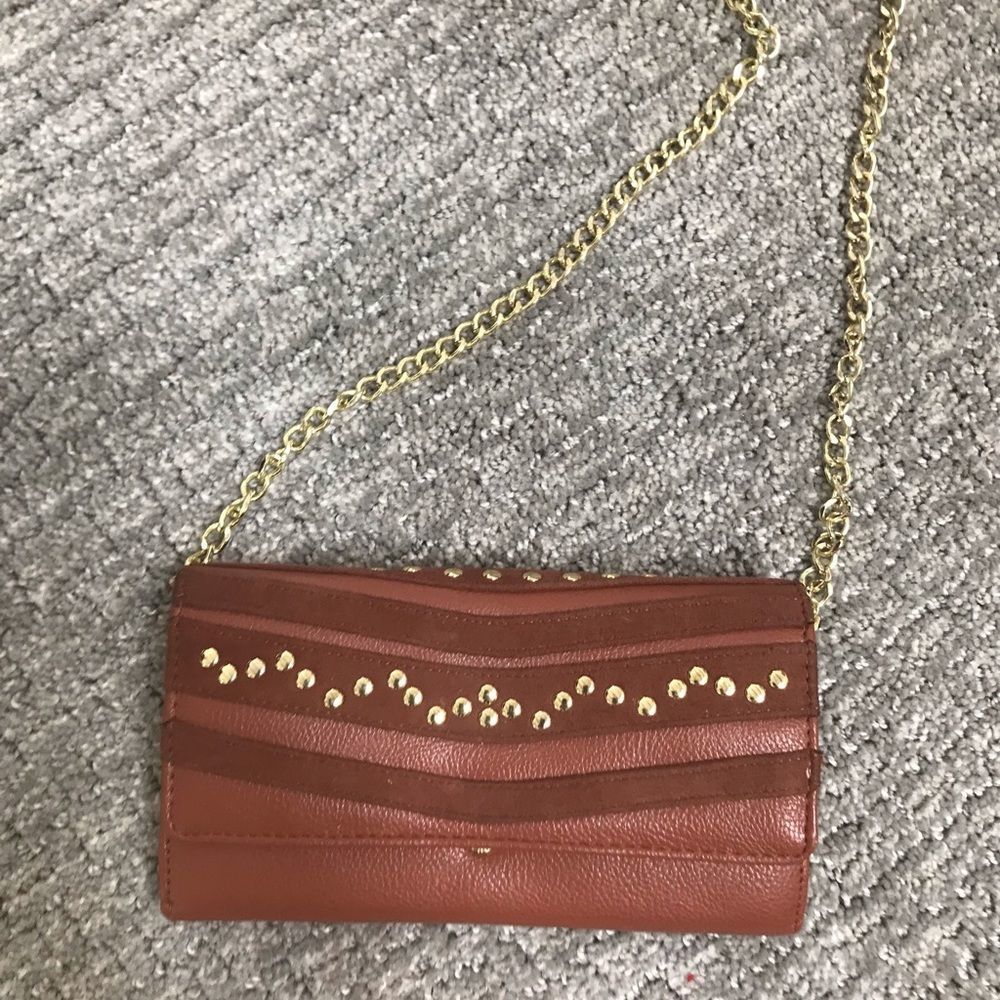 STEVE MADDON TAN CROSSBODY PURSE